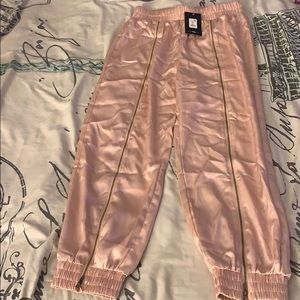 Quick Zip Satin Joggers